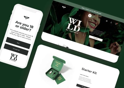 Website for Adult Vaping Products - Wild by Instinct